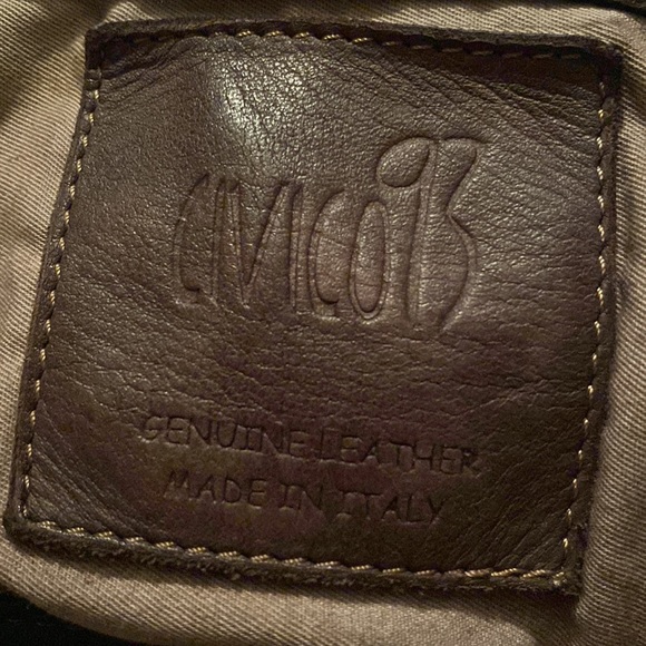 Civico93 crossbody oversized real leather bag - Picture 4 of 4